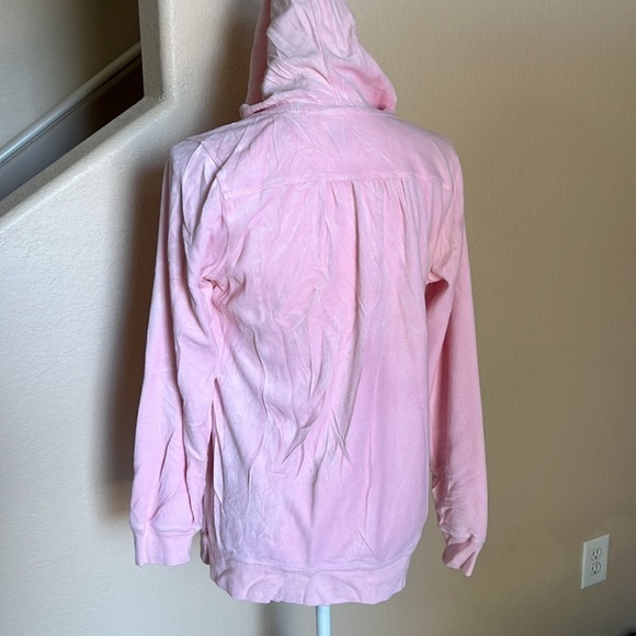 MOtherhood maternity pink velour zip up jacket - Picture 5 of 6